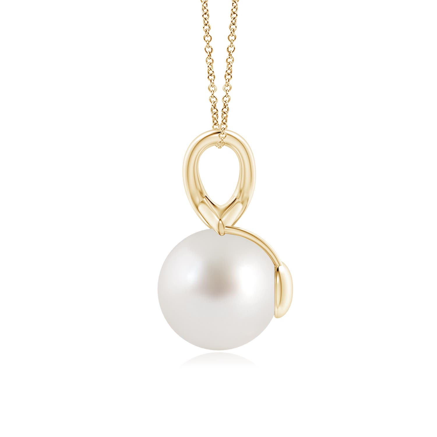 AAA - South Sea Cultured Pearl / 7.2 CT / 14 KT Yellow Gold