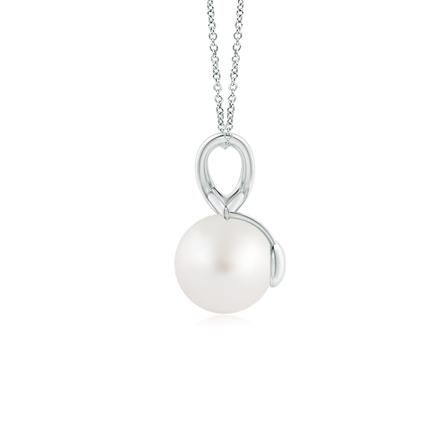 AA - South Sea Cultured Pearl / 3.7 CT / 14 KT White Gold