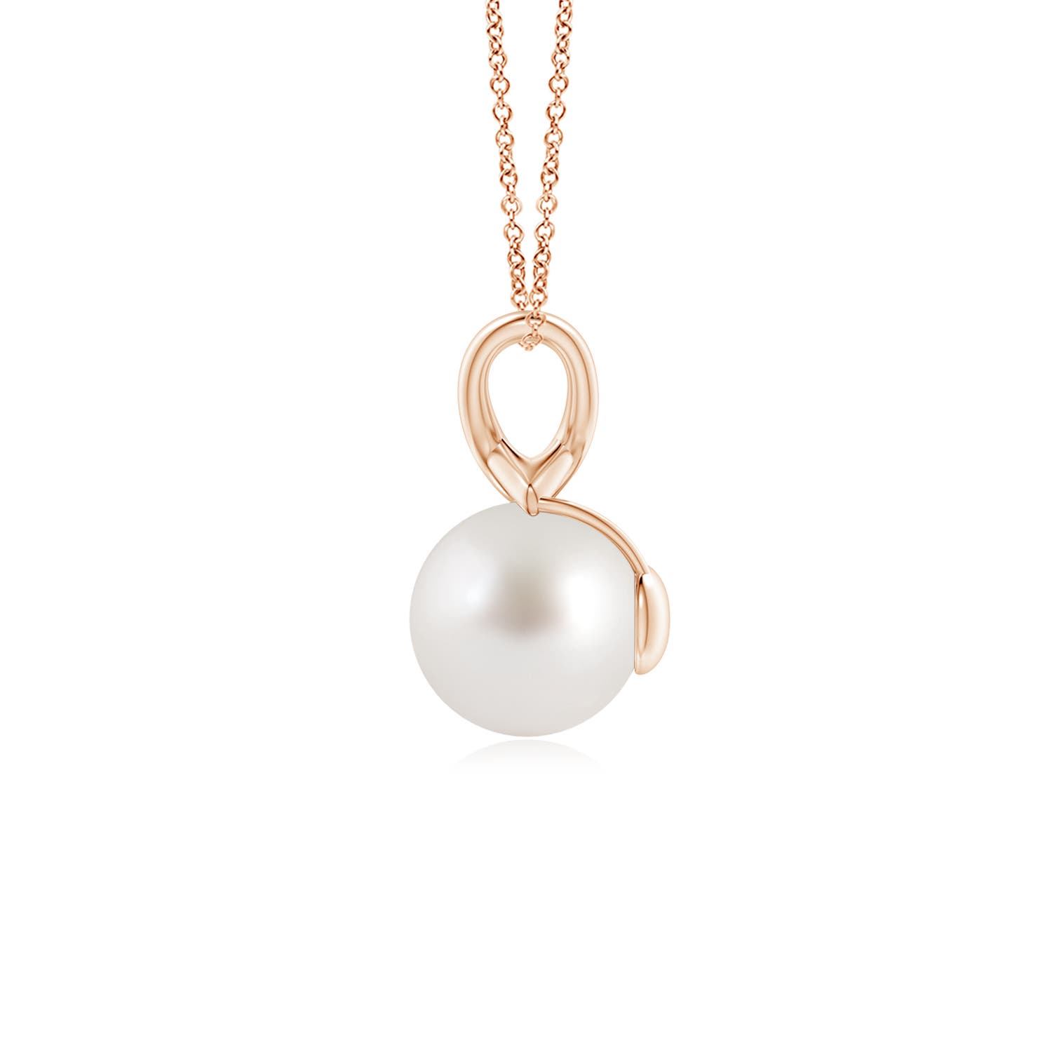 AAA - South Sea Cultured Pearl / 3.7 CT / 14 KT Rose Gold