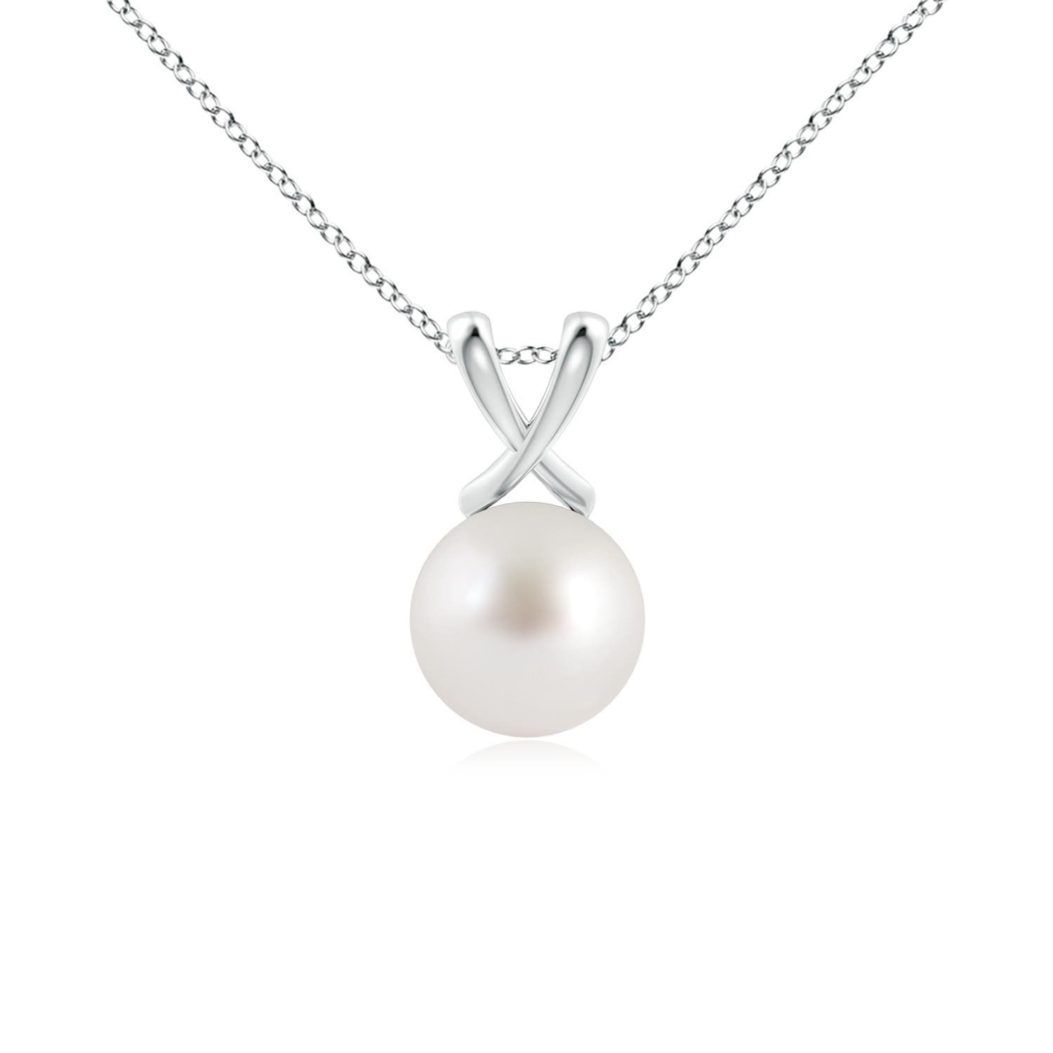 AAA - South Sea Cultured Pearl / 3.7 CT / 14 KT White Gold