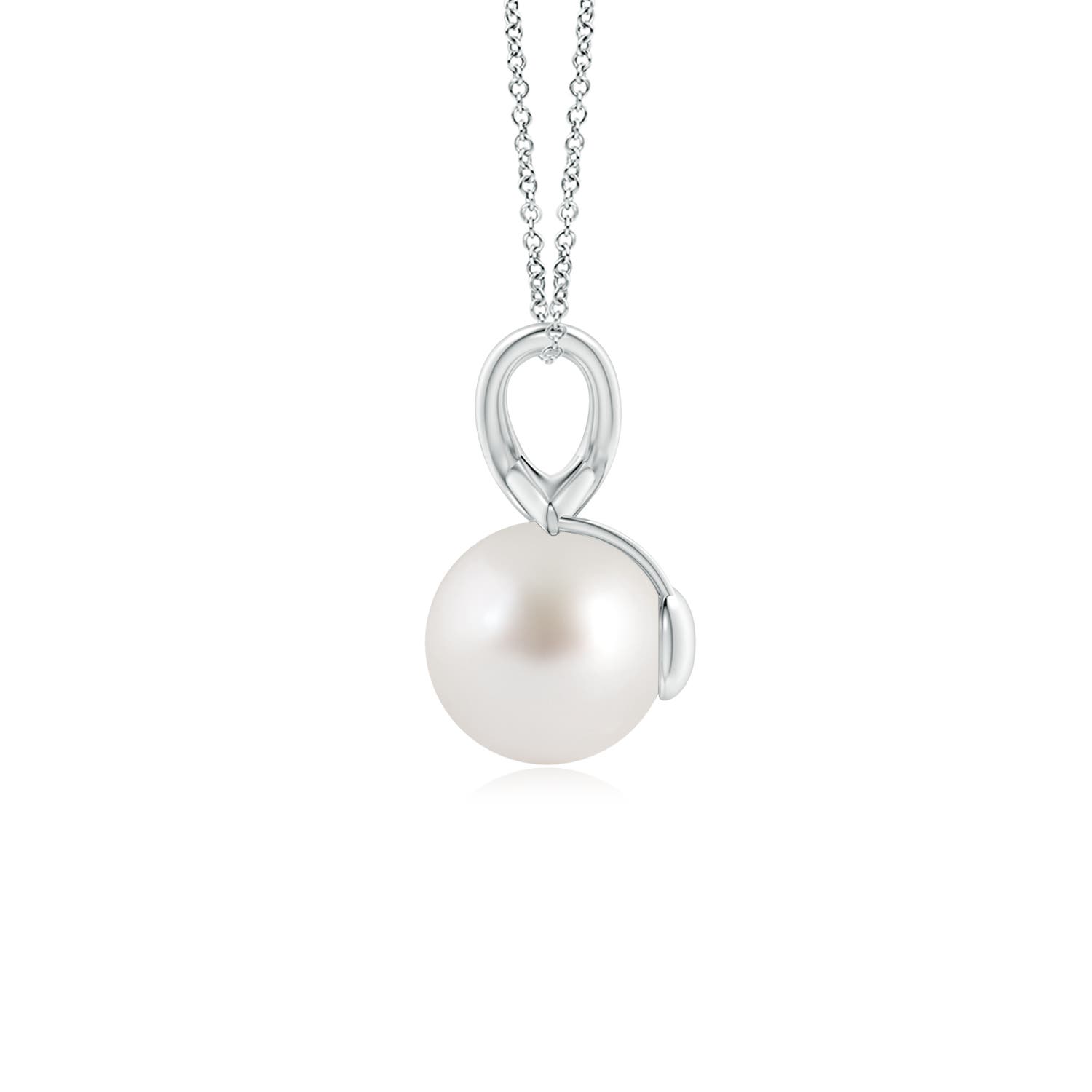 AAA - South Sea Cultured Pearl / 3.7 CT / 14 KT White Gold