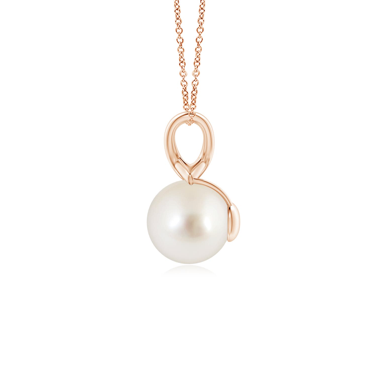 AAAA - South Sea Cultured Pearl / 3.7 CT / 14 KT Rose Gold