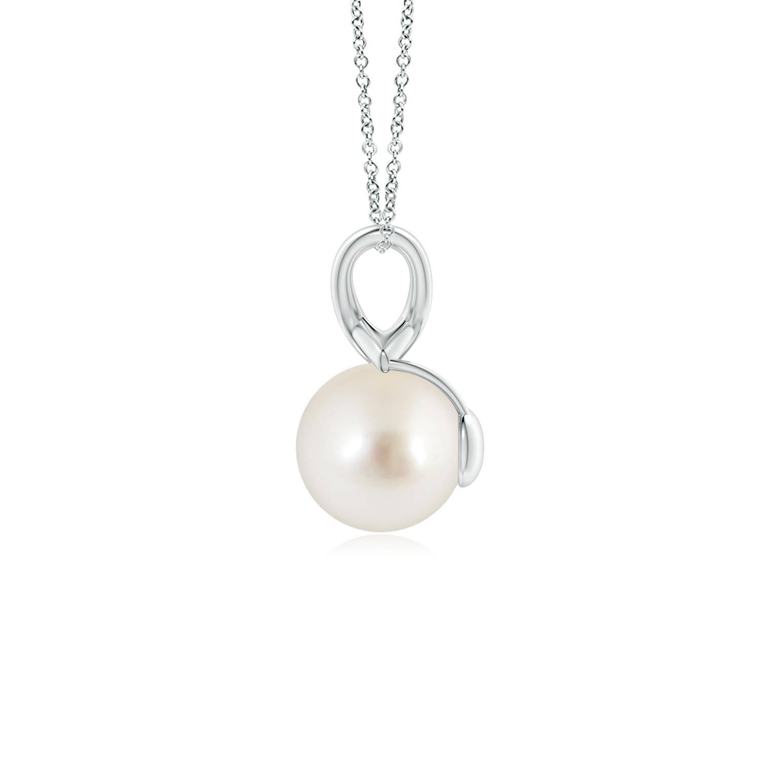 AAAA - South Sea Cultured Pearl / 3.7 CT / 14 KT White Gold