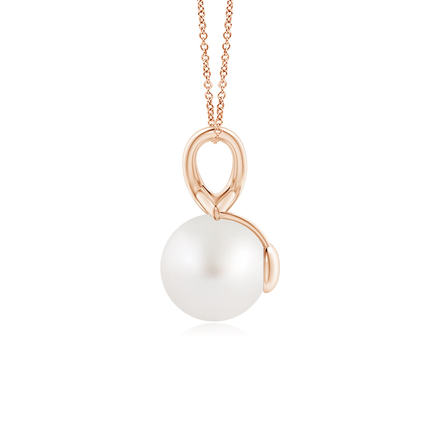 AA - South Sea Cultured Pearl / 5.25 CT / 14 KT Rose Gold