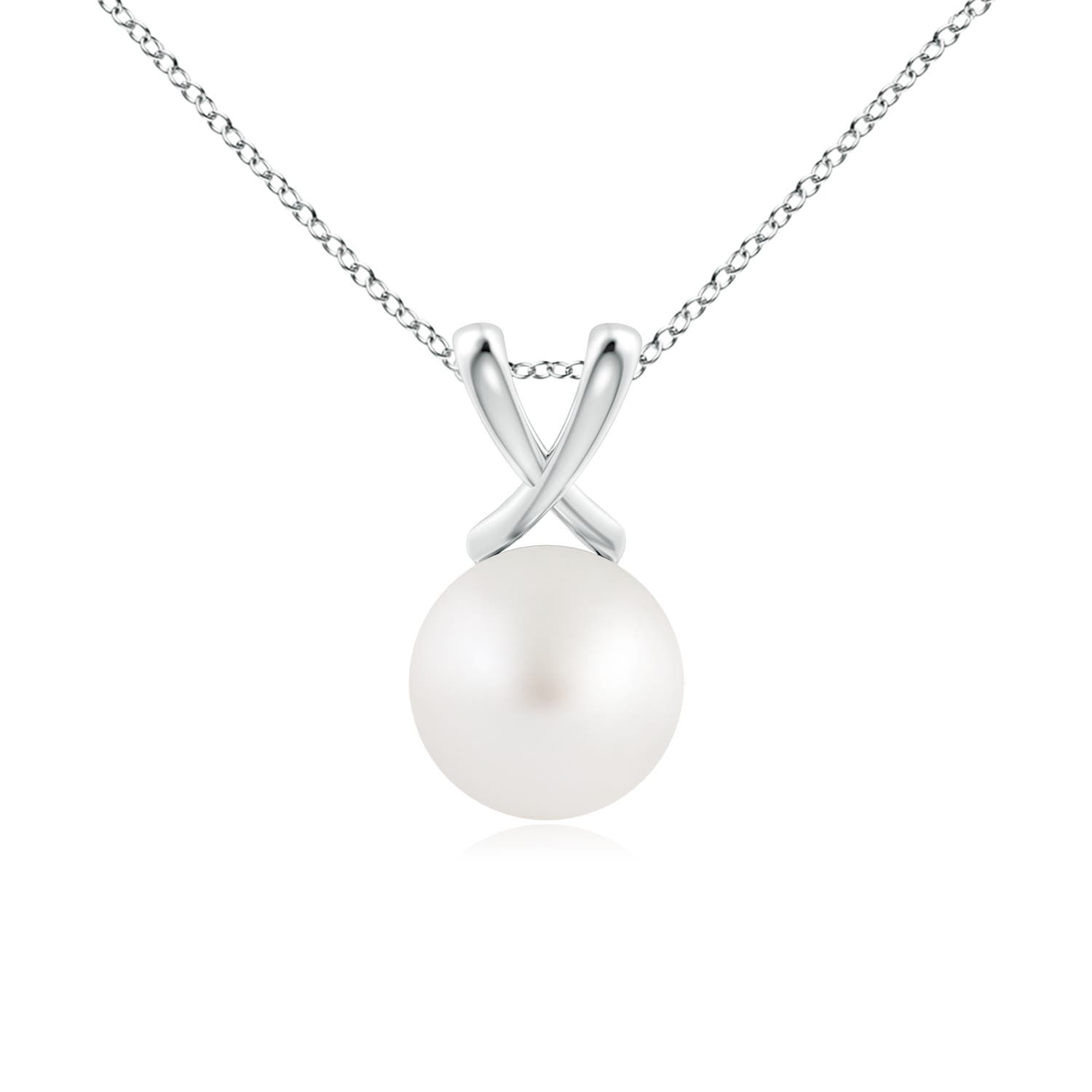 AA - South Sea Cultured Pearl / 5.25 CT / 14 KT White Gold