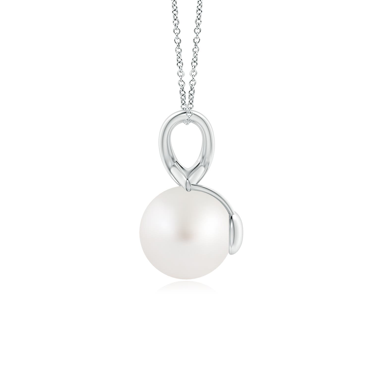 AA - South Sea Cultured Pearl / 5.25 CT / 14 KT White Gold