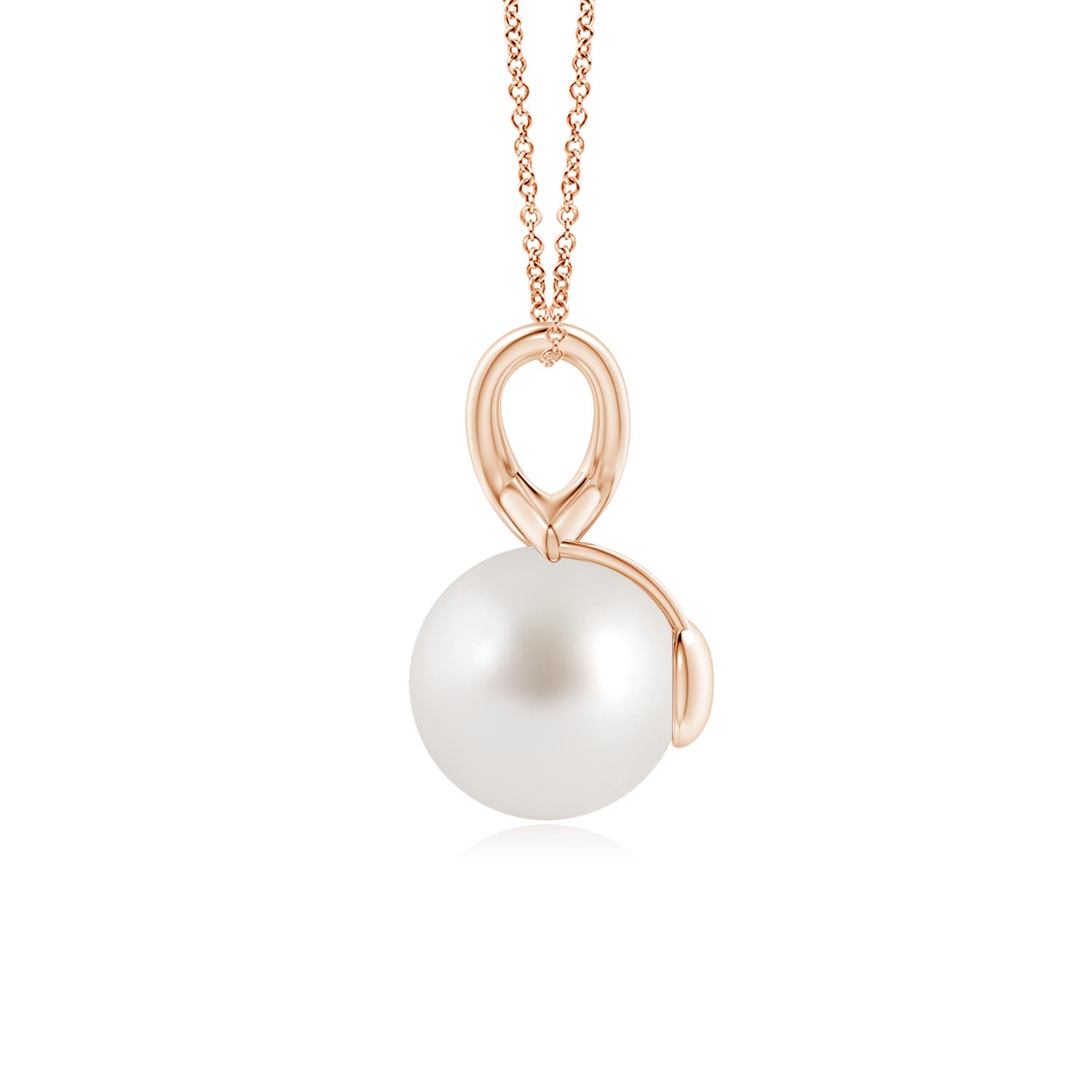 AAA - South Sea Cultured Pearl / 5.25 CT / 14 KT Rose Gold