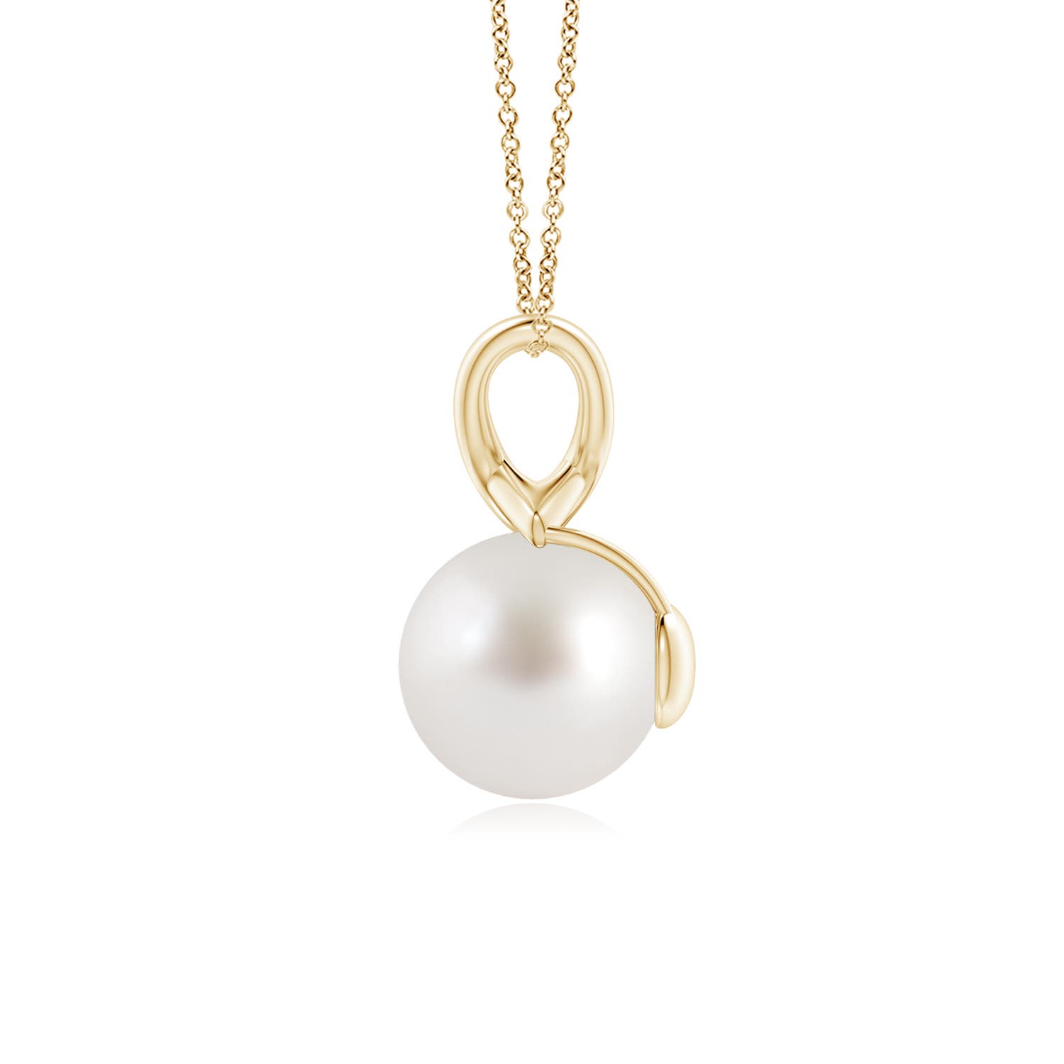 AAA - South Sea Cultured Pearl / 5.25 CT / 14 KT Yellow Gold