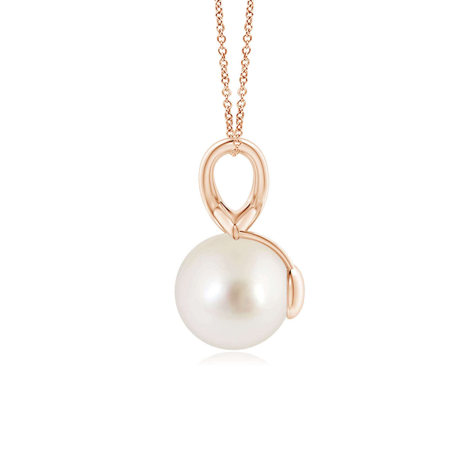 AAAA - South Sea Cultured Pearl / 5.25 CT / 14 KT Rose Gold