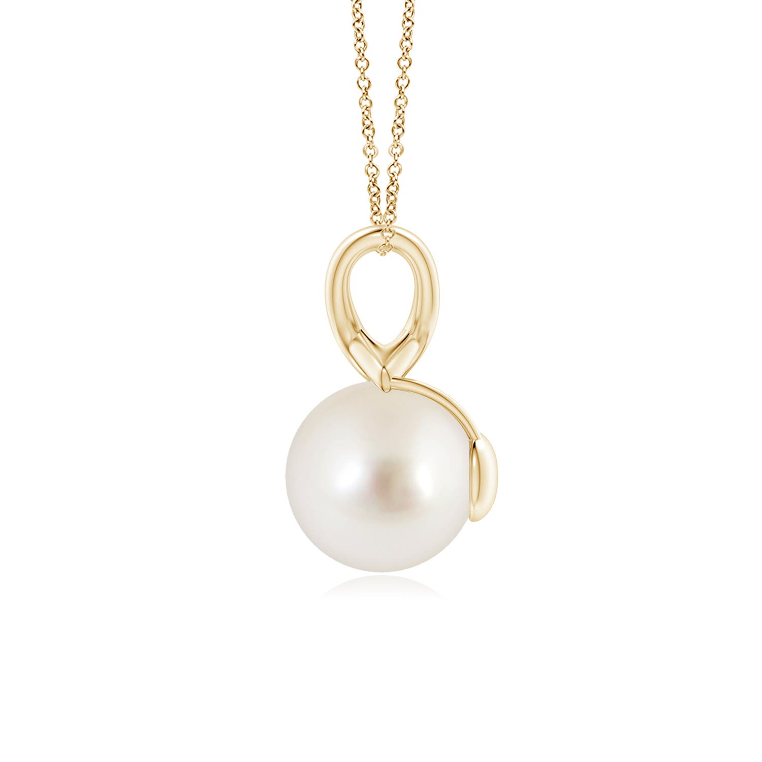 AAAA - South Sea Cultured Pearl / 5.25 CT / 14 KT Yellow Gold