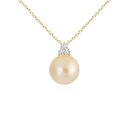 Yellow Gold Yellow Gold Golden South Sea Pearl Necklaces & Pendants