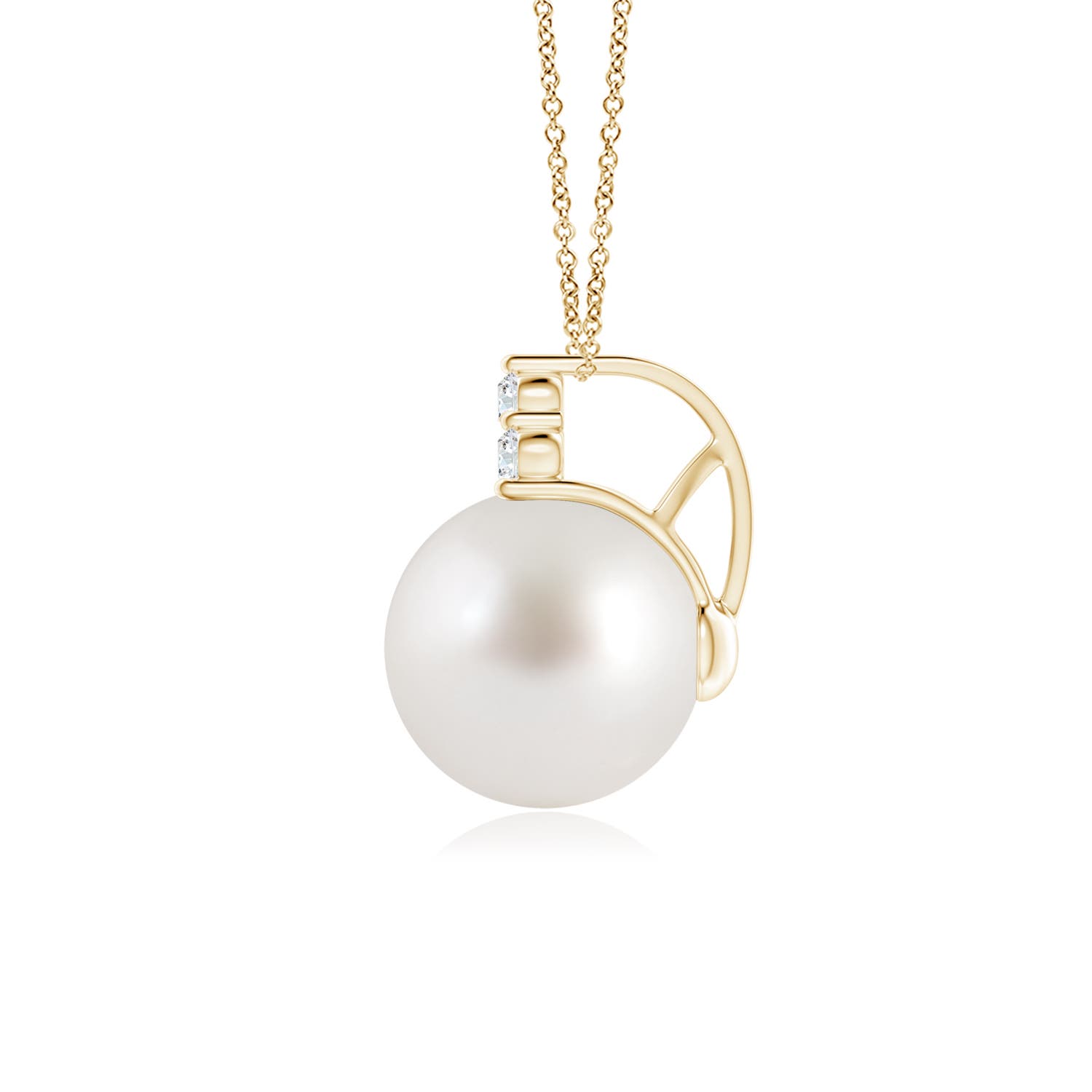 AAA - South Sea Cultured Pearl / 7.29 CT / 14 KT Yellow Gold