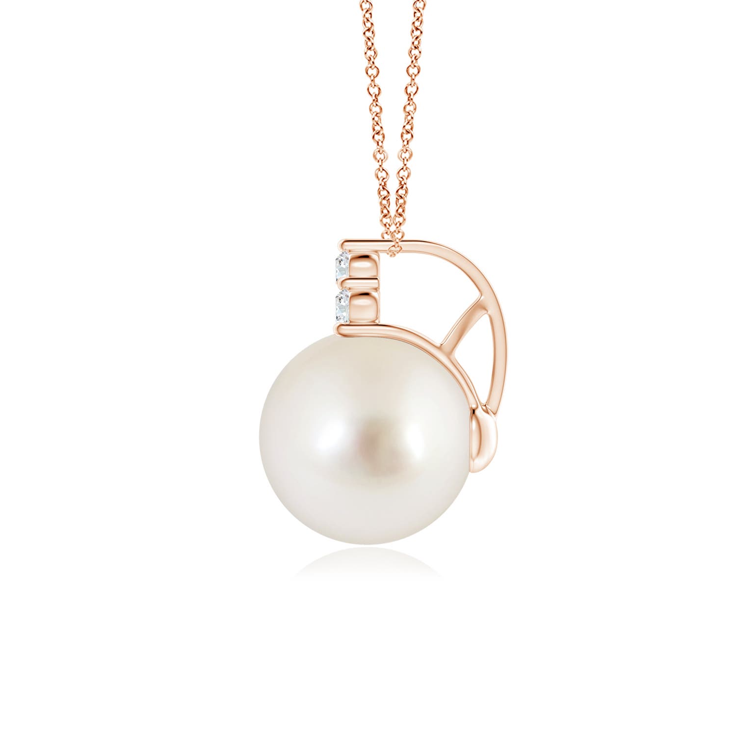 AAAA - South Sea Cultured Pearl / 7.29 CT / 14 KT Rose Gold