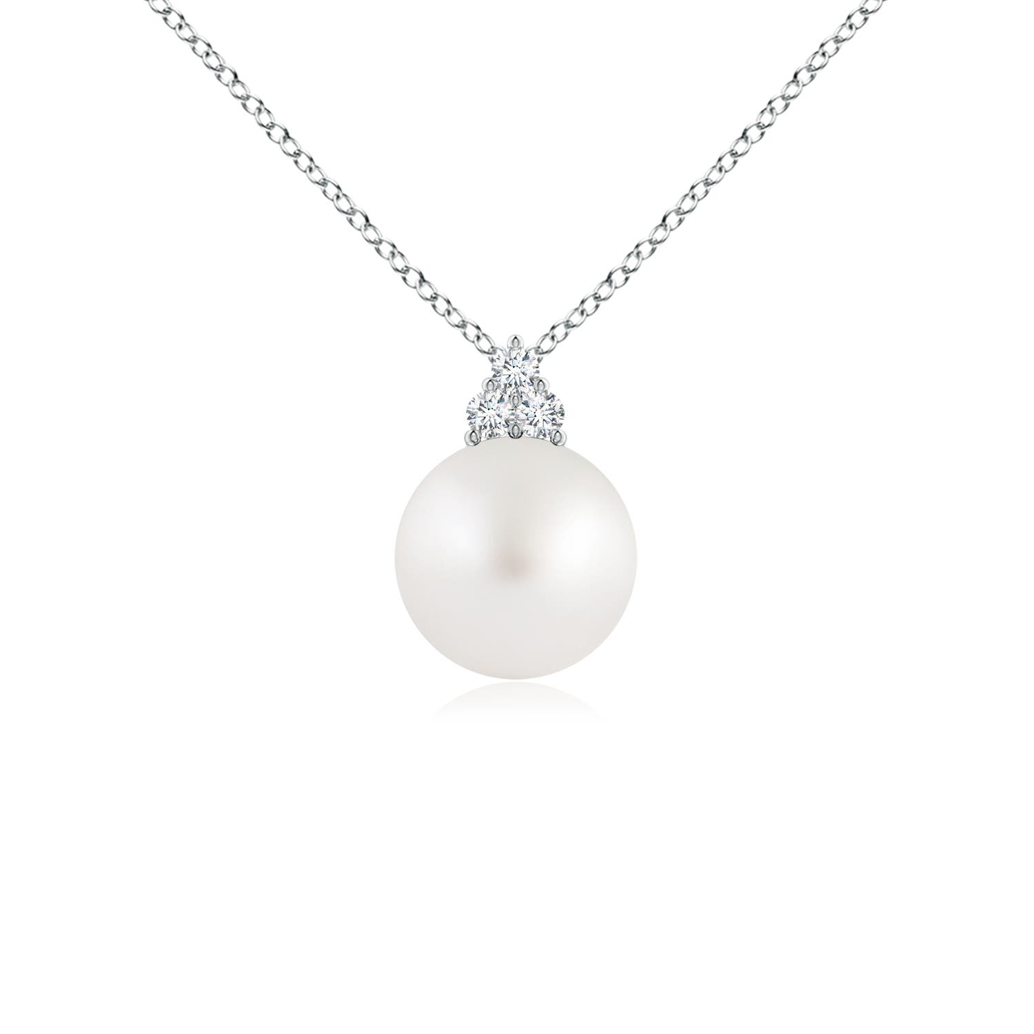 AA - South Sea Cultured Pearl / 3.76 CT / 14 KT White Gold