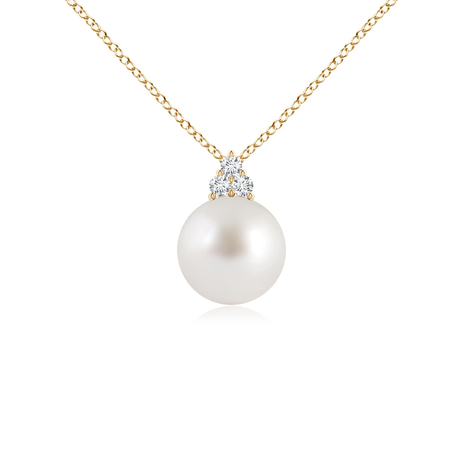 AAA - South Sea Cultured Pearl / 3.76 CT / 14 KT Yellow Gold