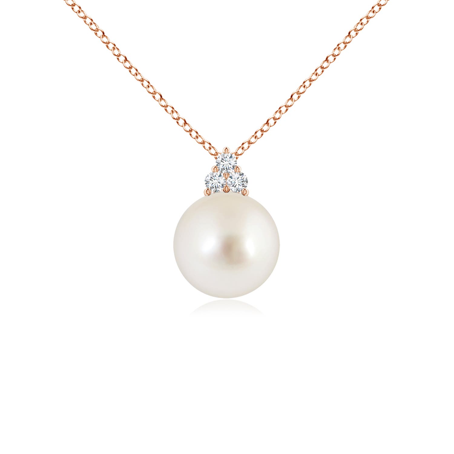 AAAA - South Sea Cultured Pearl / 3.76 CT / 14 KT Rose Gold