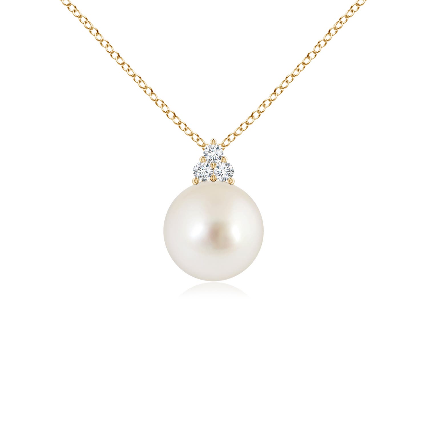 AAAA - South Sea Cultured Pearl / 3.76 CT / 14 KT Yellow Gold