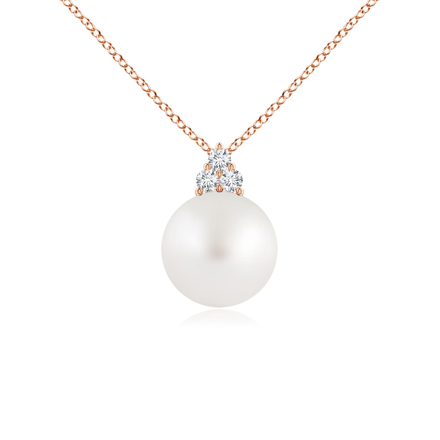 AA - South Sea Cultured Pearl / 5.33 CT / 14 KT Rose Gold