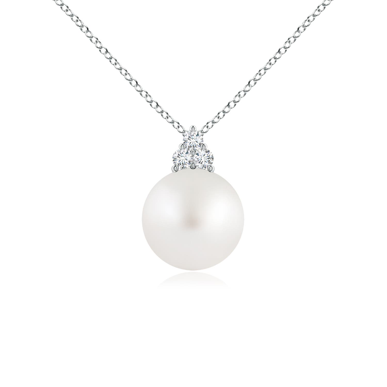 AA - South Sea Cultured Pearl / 5.33 CT / 14 KT White Gold