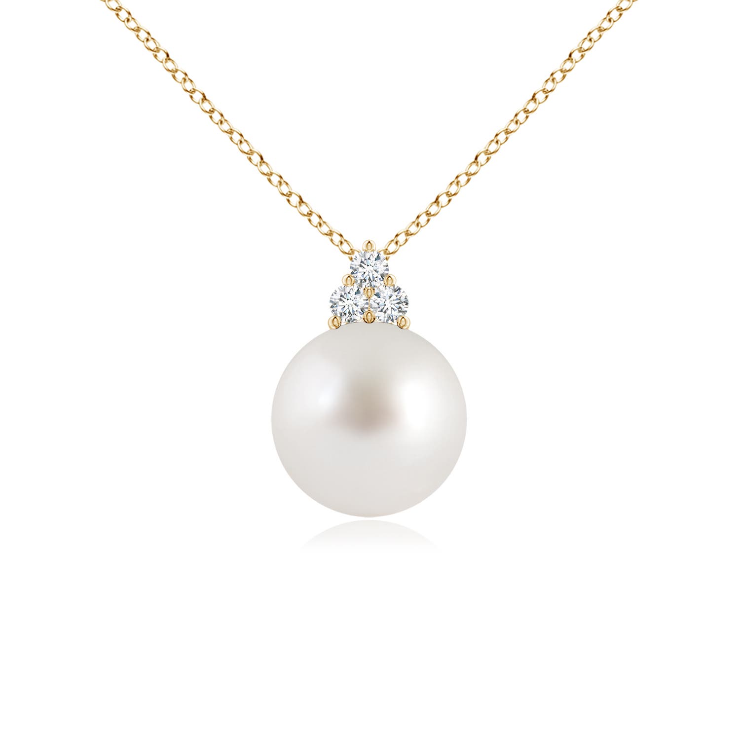 AAA - South Sea Cultured Pearl / 5.33 CT / 14 KT Yellow Gold