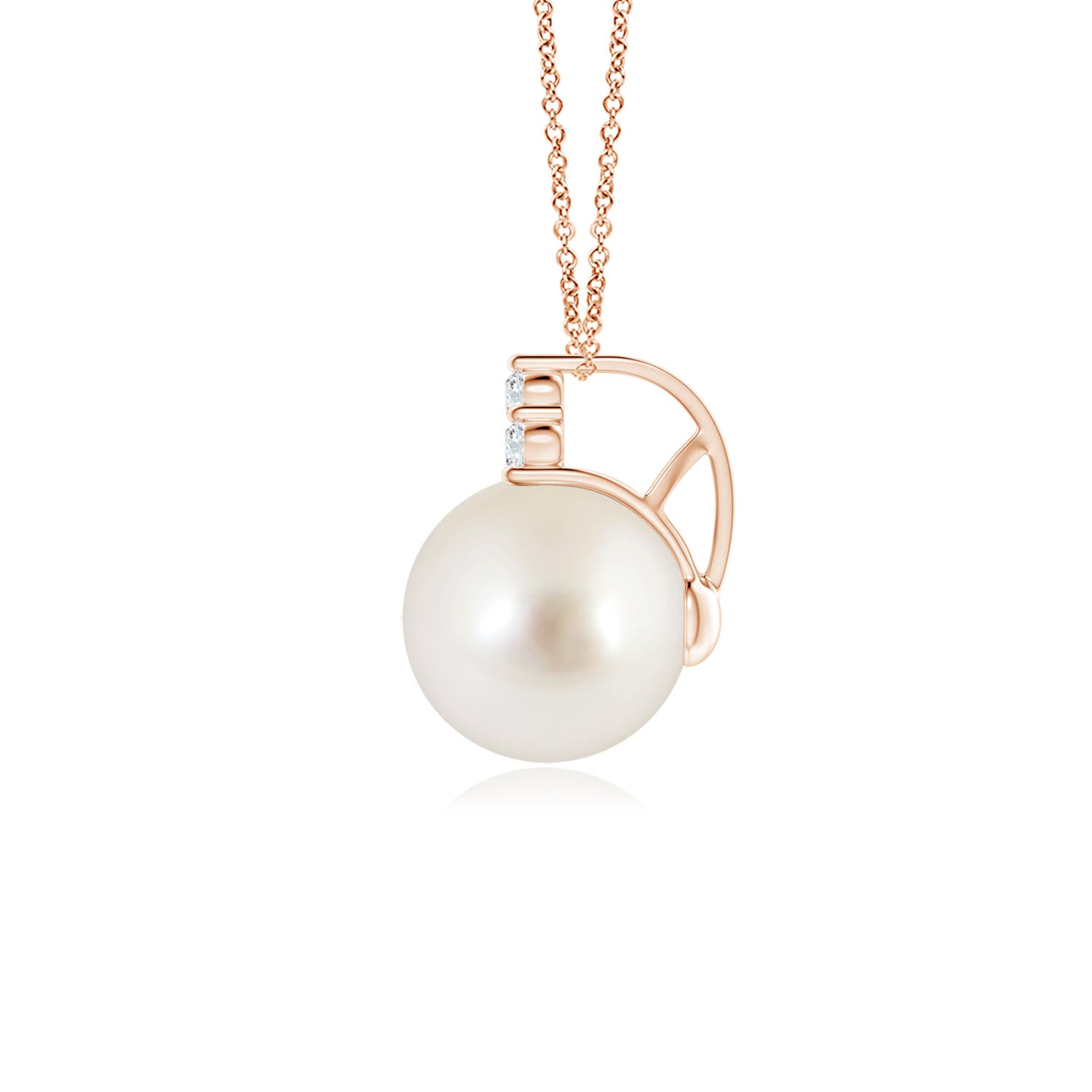 AAAA - South Sea Cultured Pearl / 5.33 CT / 14 KT Rose Gold