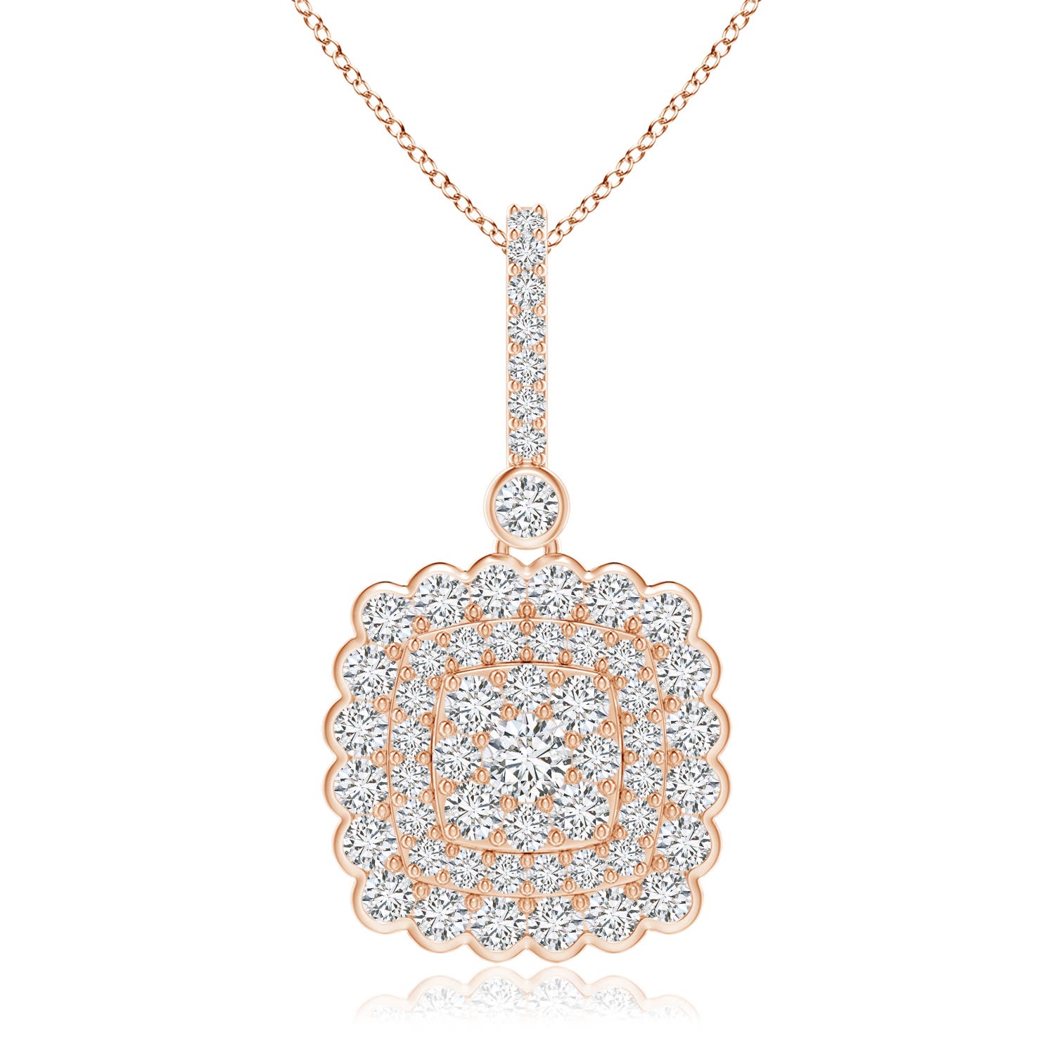 H, SI2 / 0.6 CT / 14 KT Rose Gold