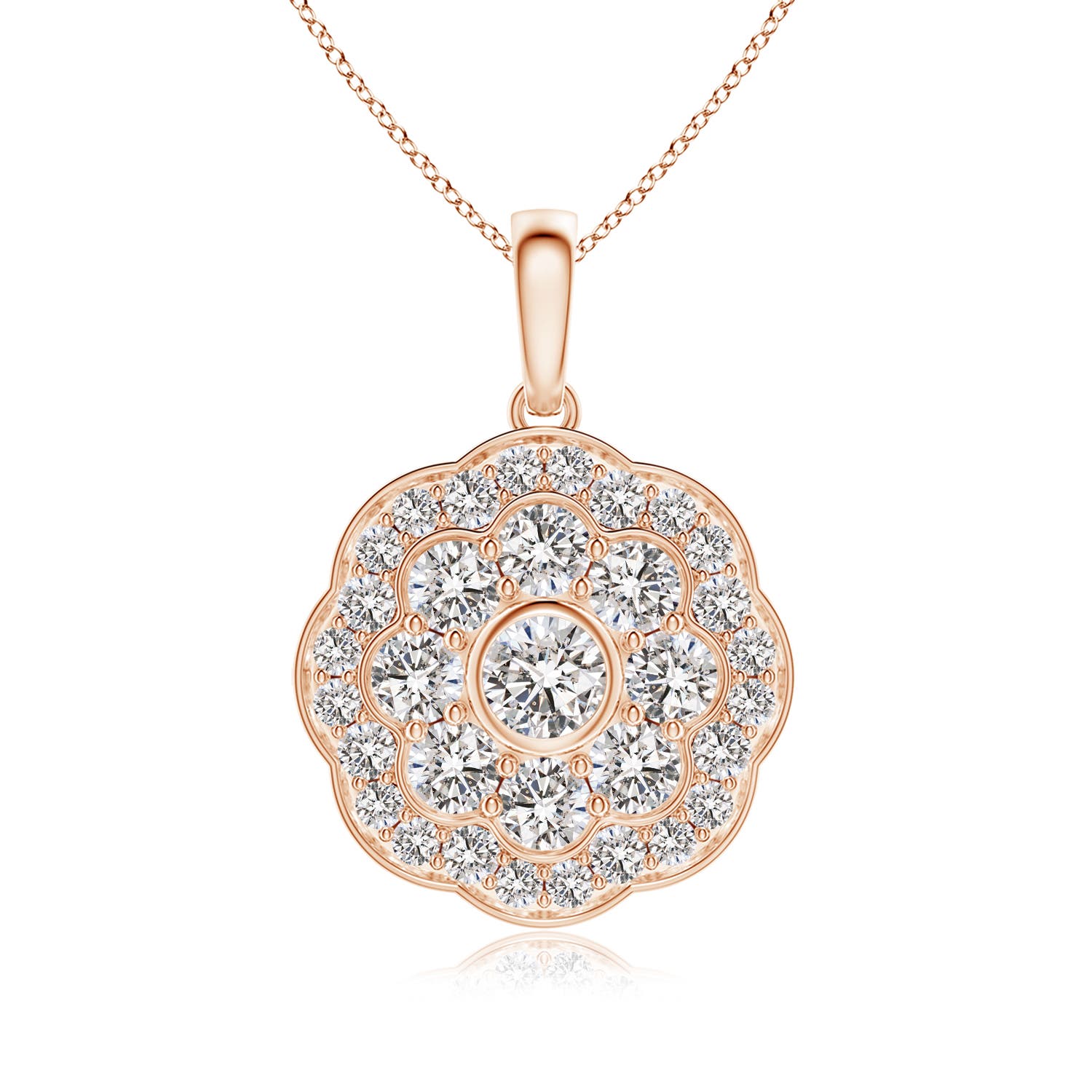 I-J, I1-I2 / 0.79 CT / 14 KT Rose Gold