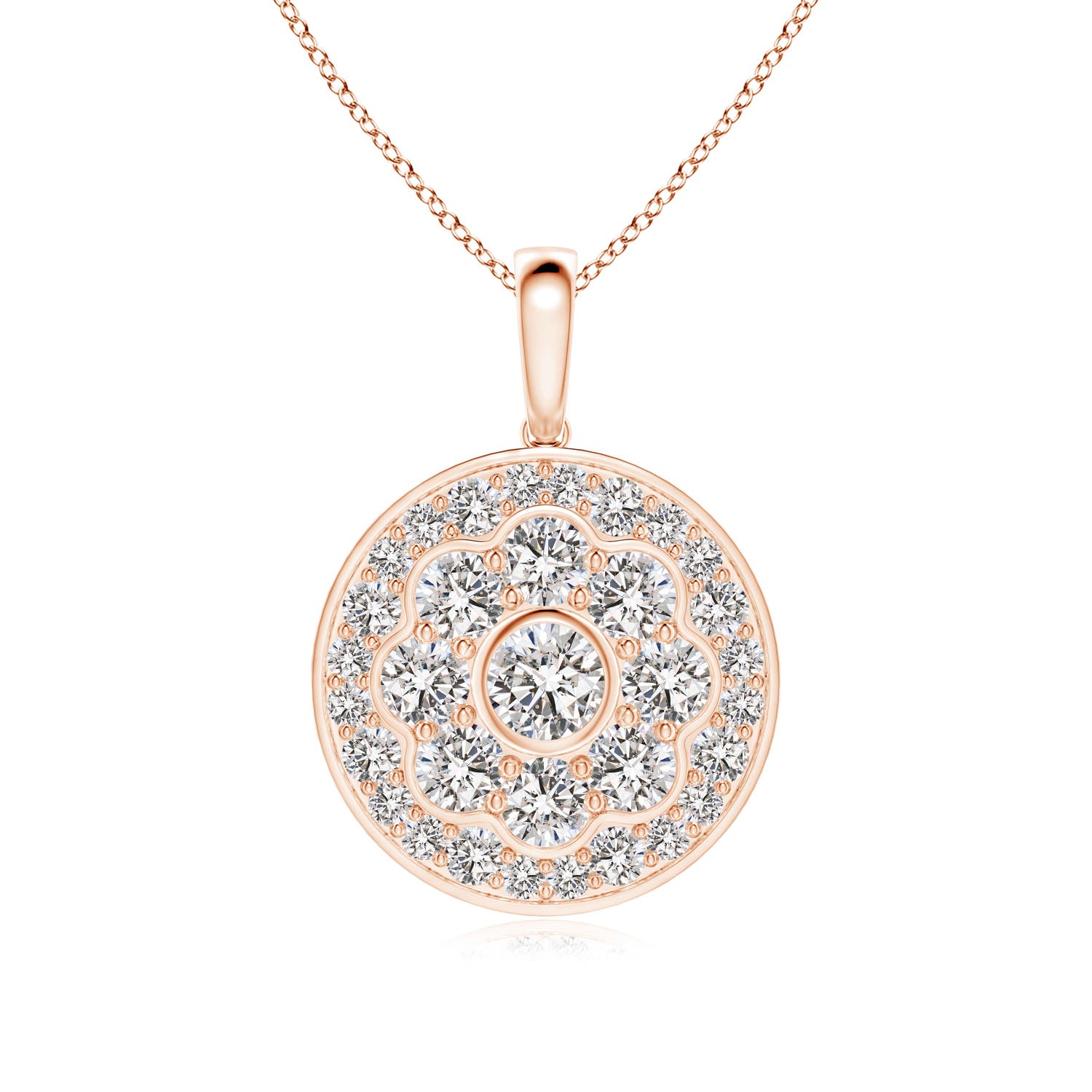 I-J, I1-I2 / 0.82 CT / 14 KT Rose Gold