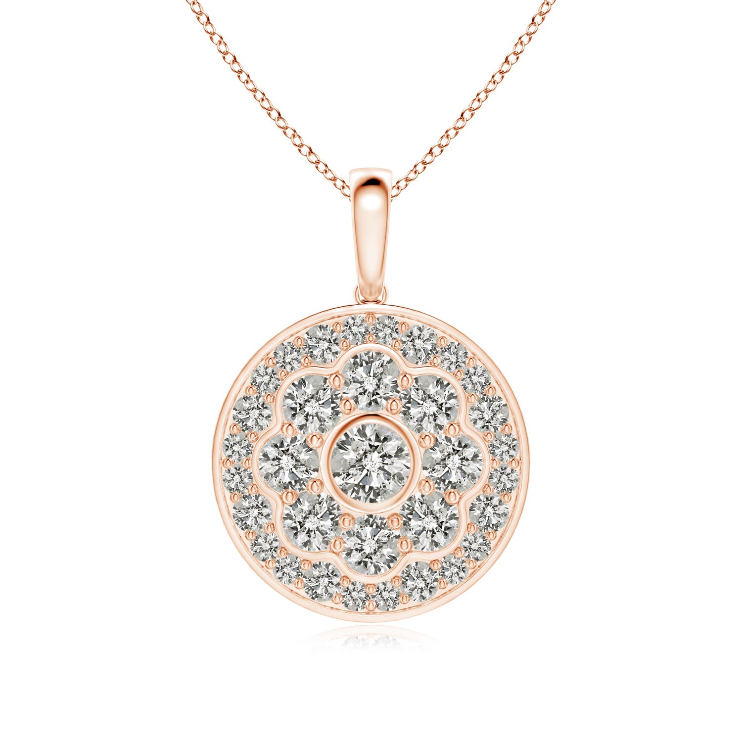 K, I3 / 0.82 CT / 14 KT Rose Gold