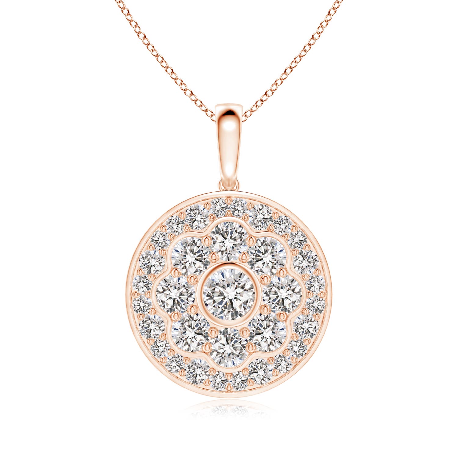 I-J, I1-I2 / 1.02 CT / 14 KT Rose Gold