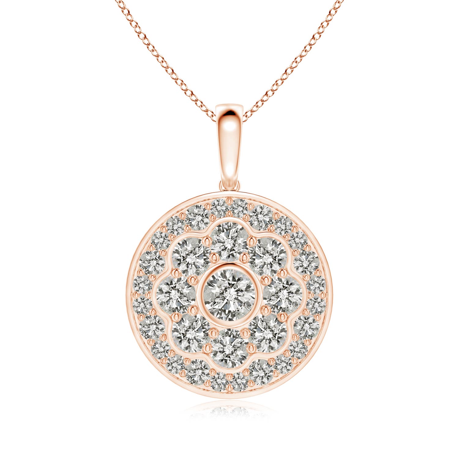 K, I3 / 1.02 CT / 14 KT Rose Gold