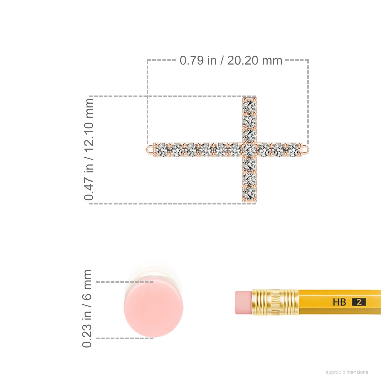 K, I3 / 0.19 CT / 14 KT Rose Gold