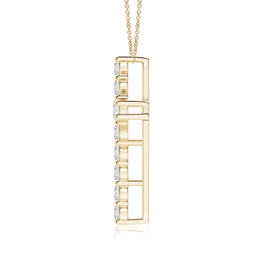 2.6mm HSI2 Classic Shared Prong-Set Diamond Cross Pendant in Yellow Gold side 199