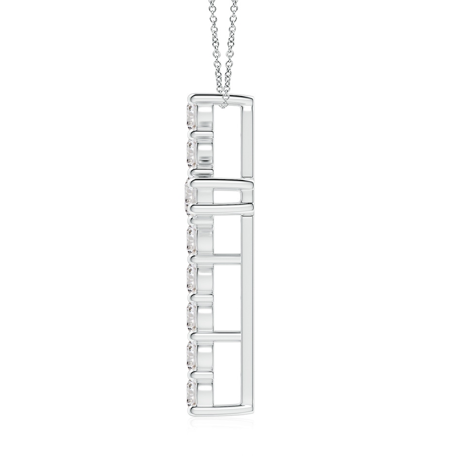 3.4mm IJI1I2 Classic Shared Prong-Set Diamond Cross Pendant in 18K White Gold side 199