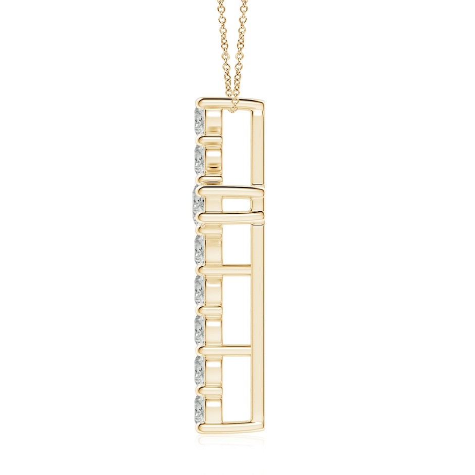3.4mm KI3 Classic Shared Prong-Set Diamond Cross Pendant in Yellow Gold side 199