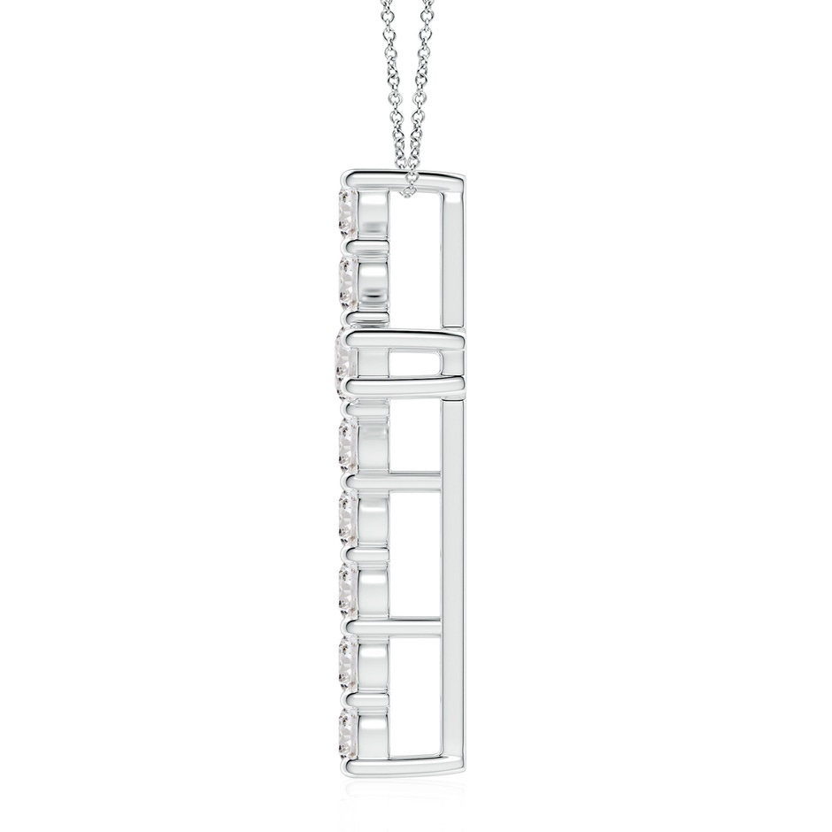 3.8mm IJI1I2 Classic Shared Prong-Set Diamond Cross Pendant in White Gold side 199