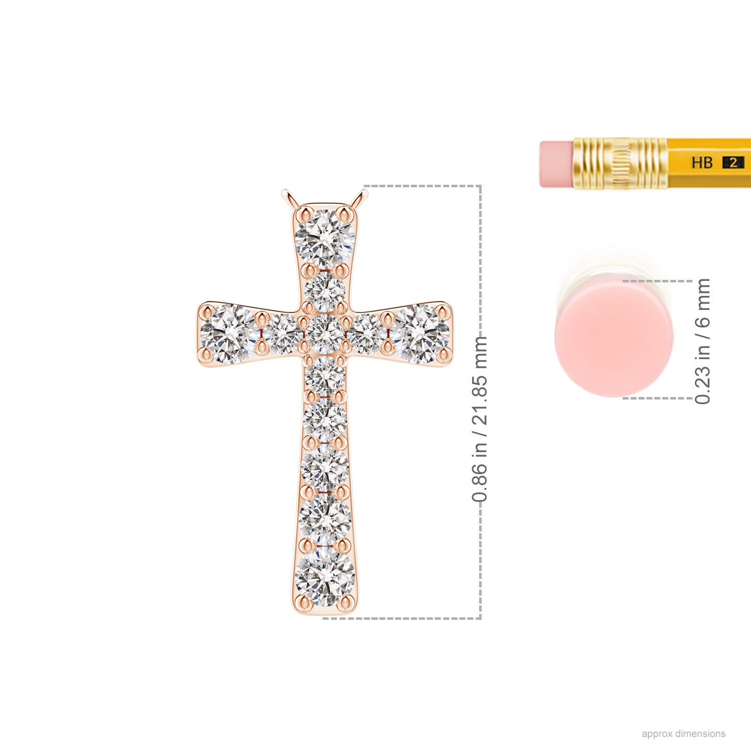 I-J, I1-I2 / 0.63 CT / 14 KT Rose Gold