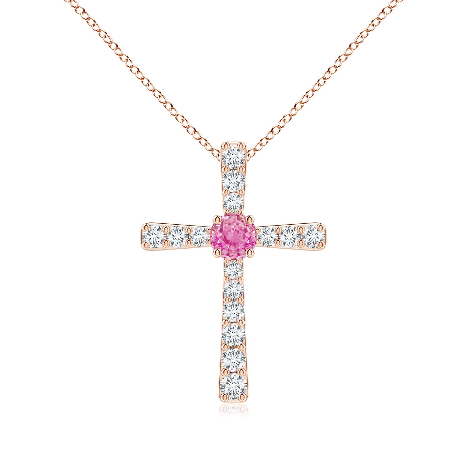 AA - Pink Sapphire / 0.51 CT / 14 KT Rose Gold