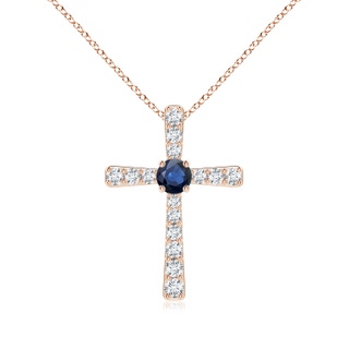 Round AA Blue Sapphire