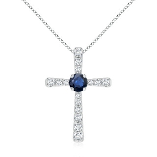 Round AA Blue Sapphire