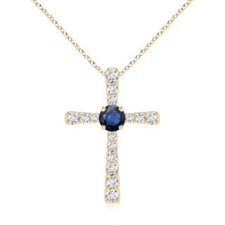 Round AA Blue Sapphire