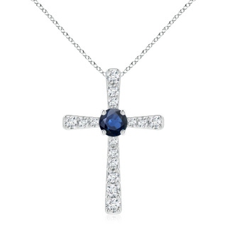 Round AA Blue Sapphire