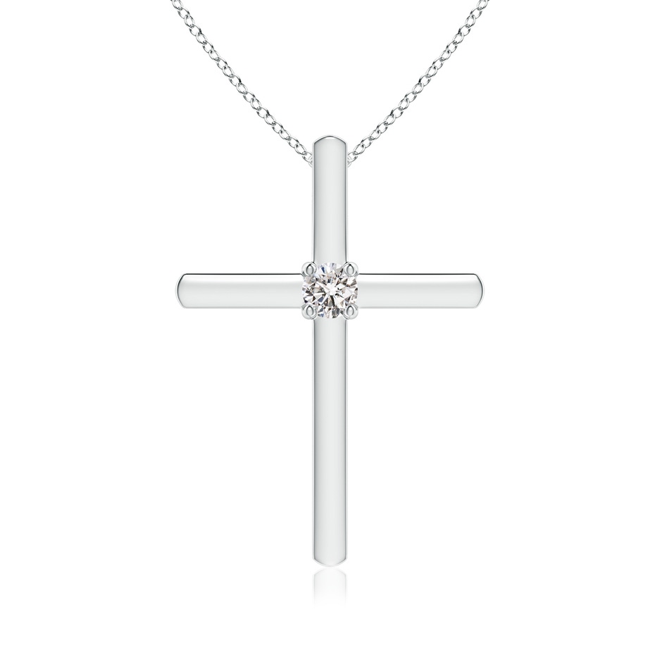 2.3mm IJI1I2 Diamond Solitaire Cross Pendant in P950 Platinum 