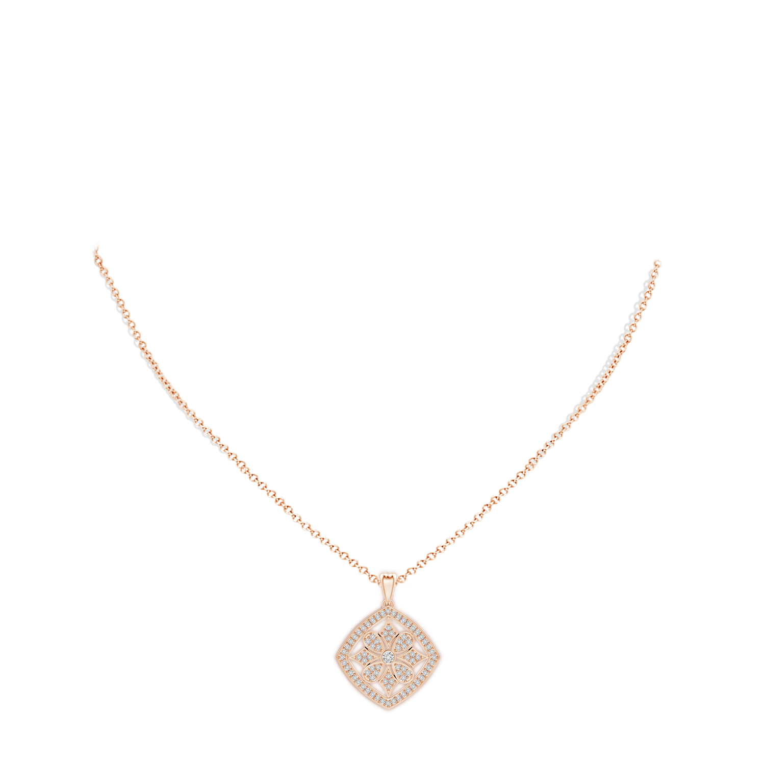 H, SI2 / 0.41 CT / 14 KT Rose Gold