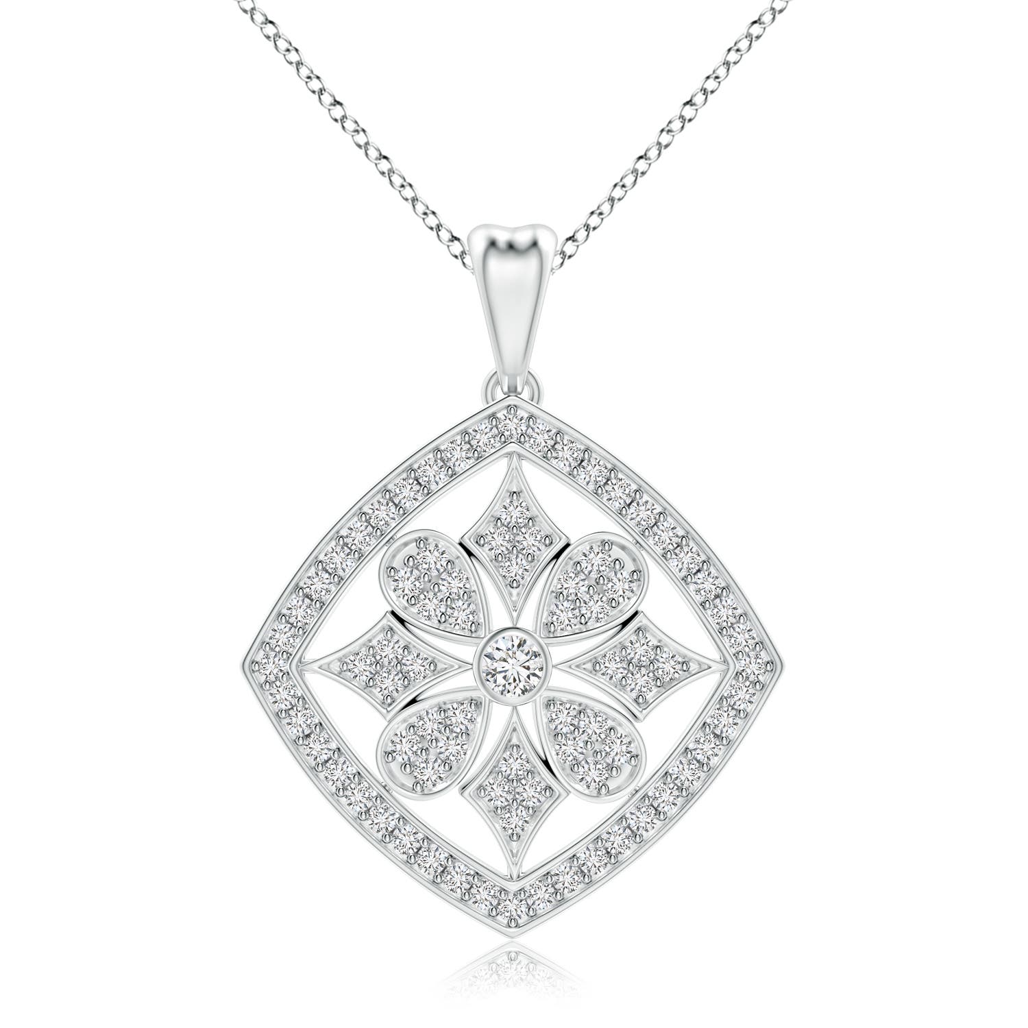 H, SI2 / 0.41 CT / 14 KT White Gold