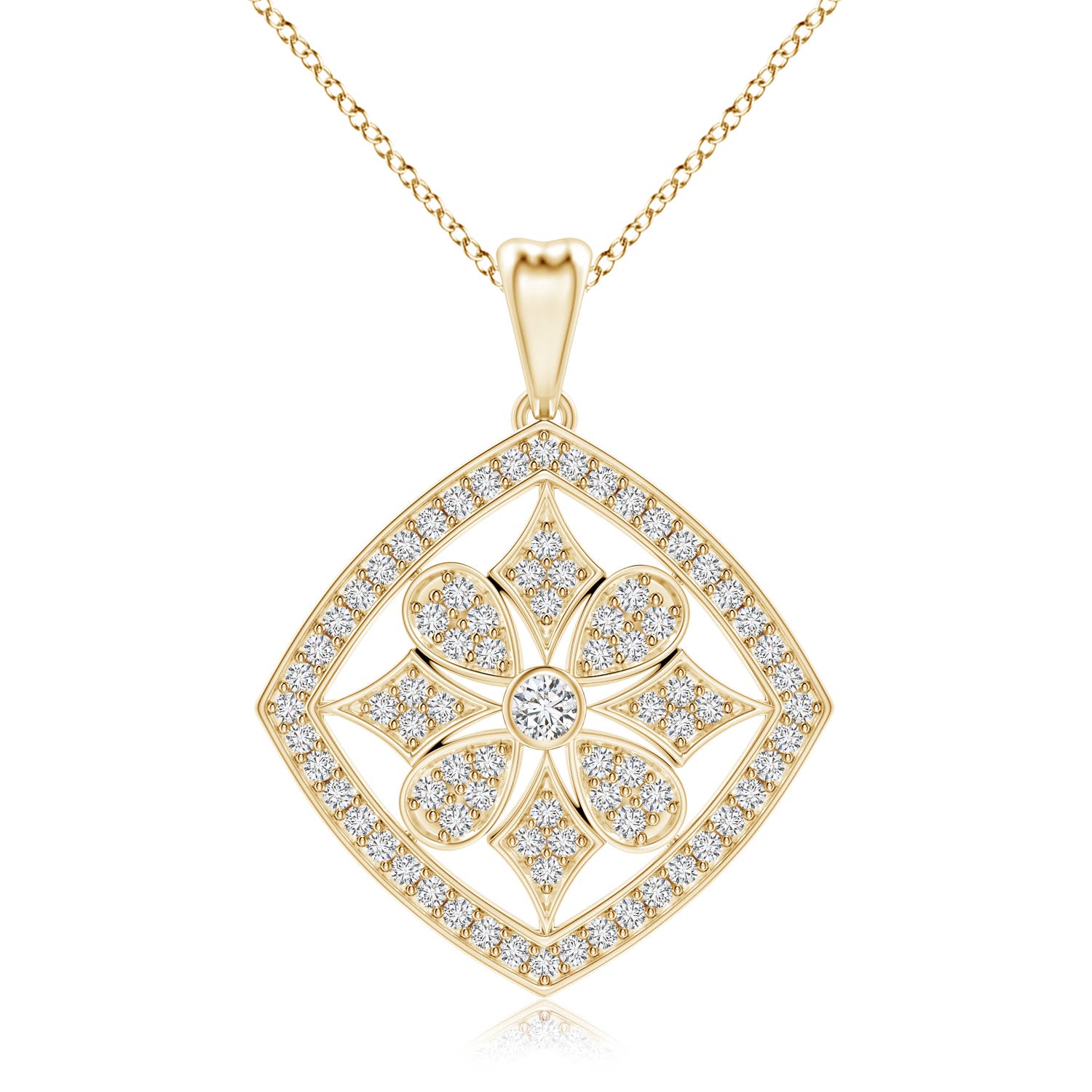 H, SI2 / 0.41 CT / 14 KT Yellow Gold