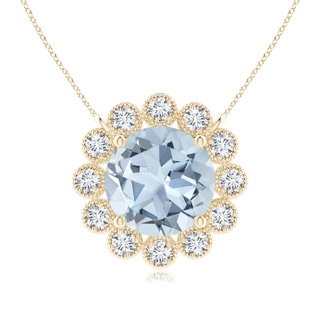 Round A Aquamarine