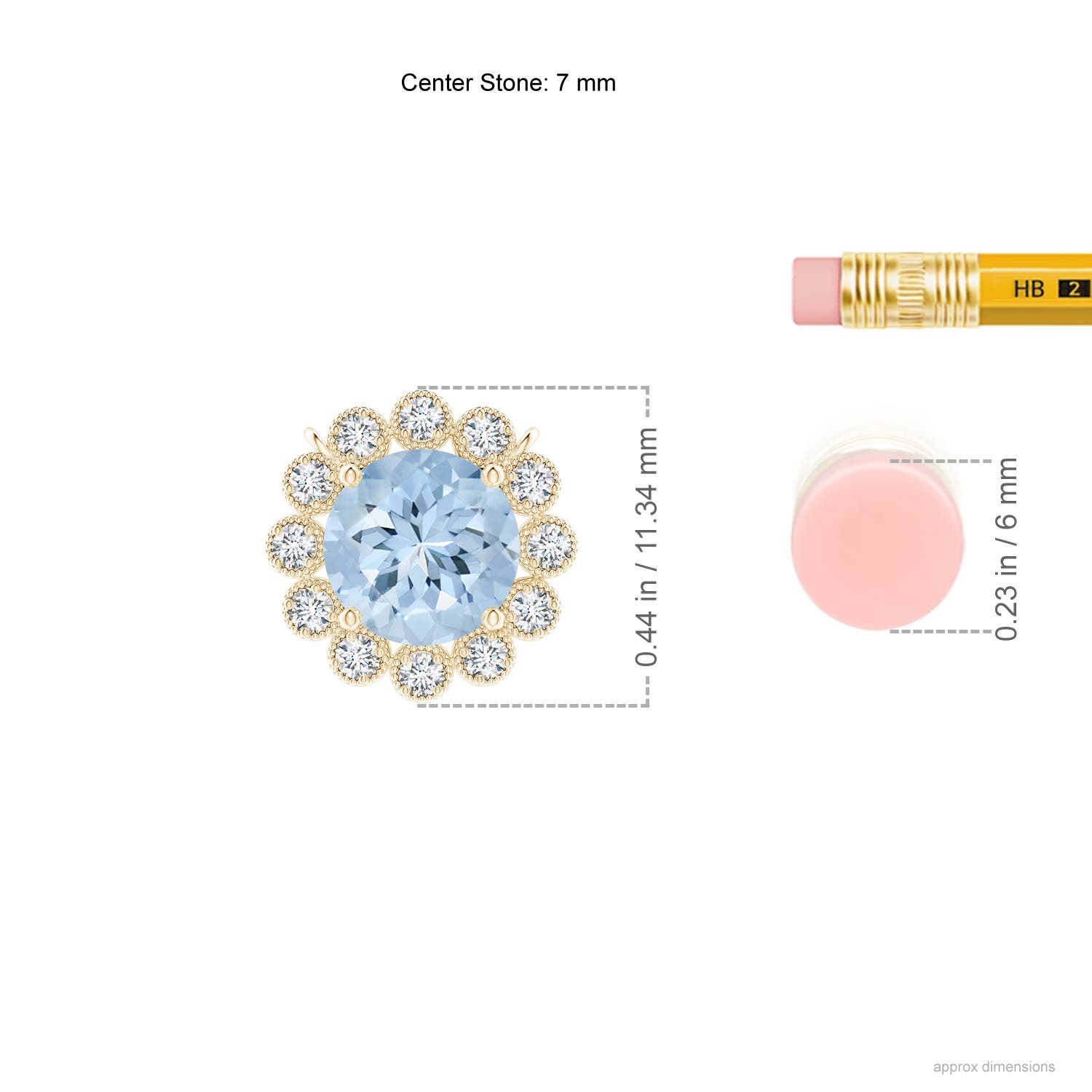 AA - Aquamarine / 1.24 CT / 14 KT Yellow Gold