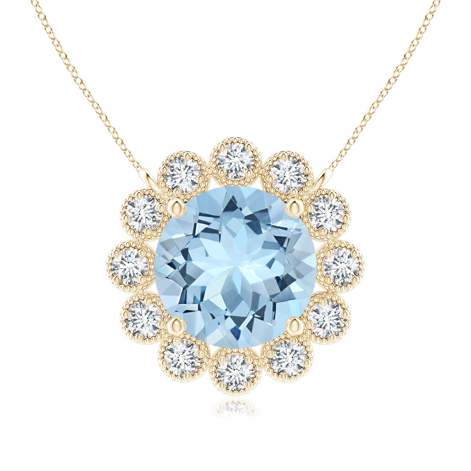 AAA - Aquamarine / 1.24 CT / 14 KT Yellow Gold