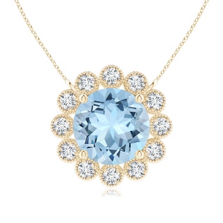 Round AAA Aquamarine